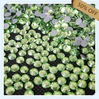 

super shiny 50% off strong glue ss20 5mm PERIDOT color with 1440 pcs each pack ; for nail art free shipping