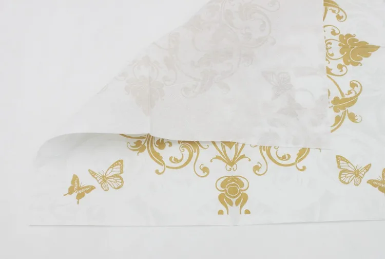 [RainLoong] бумажные салфетки, впитывают жидкость цветок с бабочкой события вечерние партии салфетки украшения Serviettes 20 шт./упак./лот