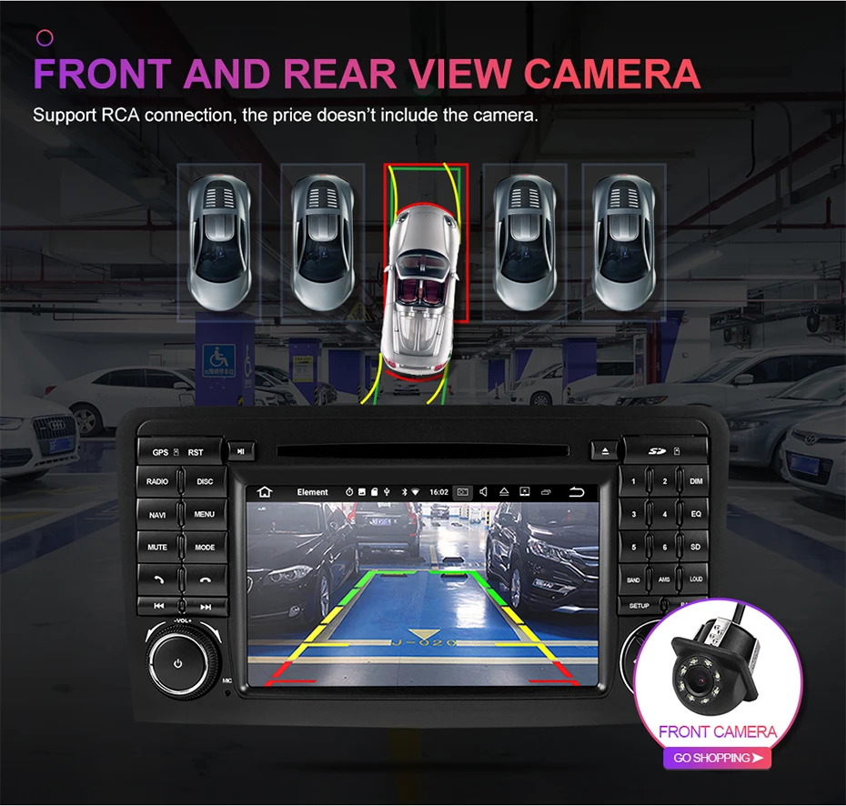 Cheap Isudar 2 Din Auto Radio Android 9 For Mercedes/Benz/ML/GL CLASS W164 ML350 ML500 GL320 Car Multimedia Video DVD Player GPS FM 12