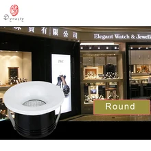 Мини светодиодный прожектор COB вниз огни Современная подсветка ювелирный шкаф утопленный скрытый галерея выставка династии освещение