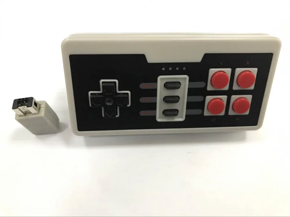 100 шт беспроводной USB разъем для nintendo для NES Мини четыре кнопки беспроводной игровой контроллер, джойстик, геймпад с беспроводным приемником