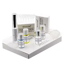 Funmix Mini Eyelash Perming Kit Professional Eyelash Cilia Extension Perm With Rods Glue Y-shape Brush Makeup Tools