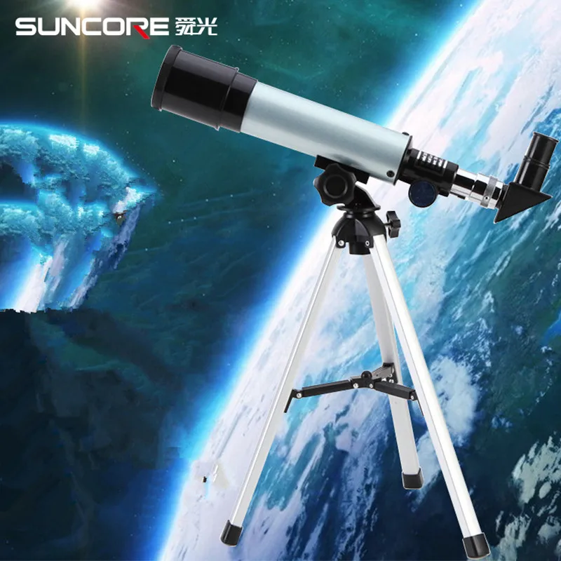 SUNCORE 2018 F36050 التكبير في الهواء الطلق أحادي تلسكوب كاميرا الفضاء الفلكي تلسكوب مع ترايبود حامل هاتف الإكتشاف نطاق
