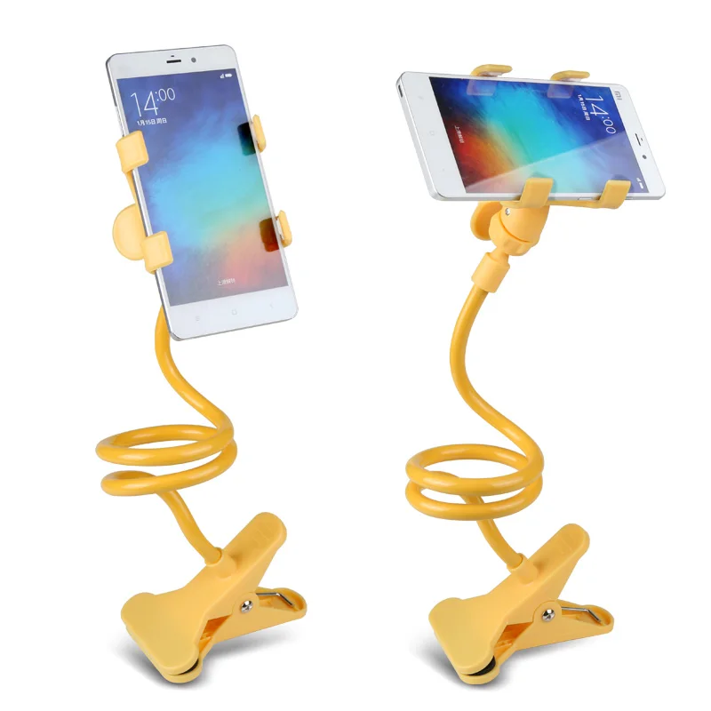 Universal flexible holder Arm Lazy Mobile Phone Gooseneck Stand Holder Stents Flexible Bed Desk Table Clip