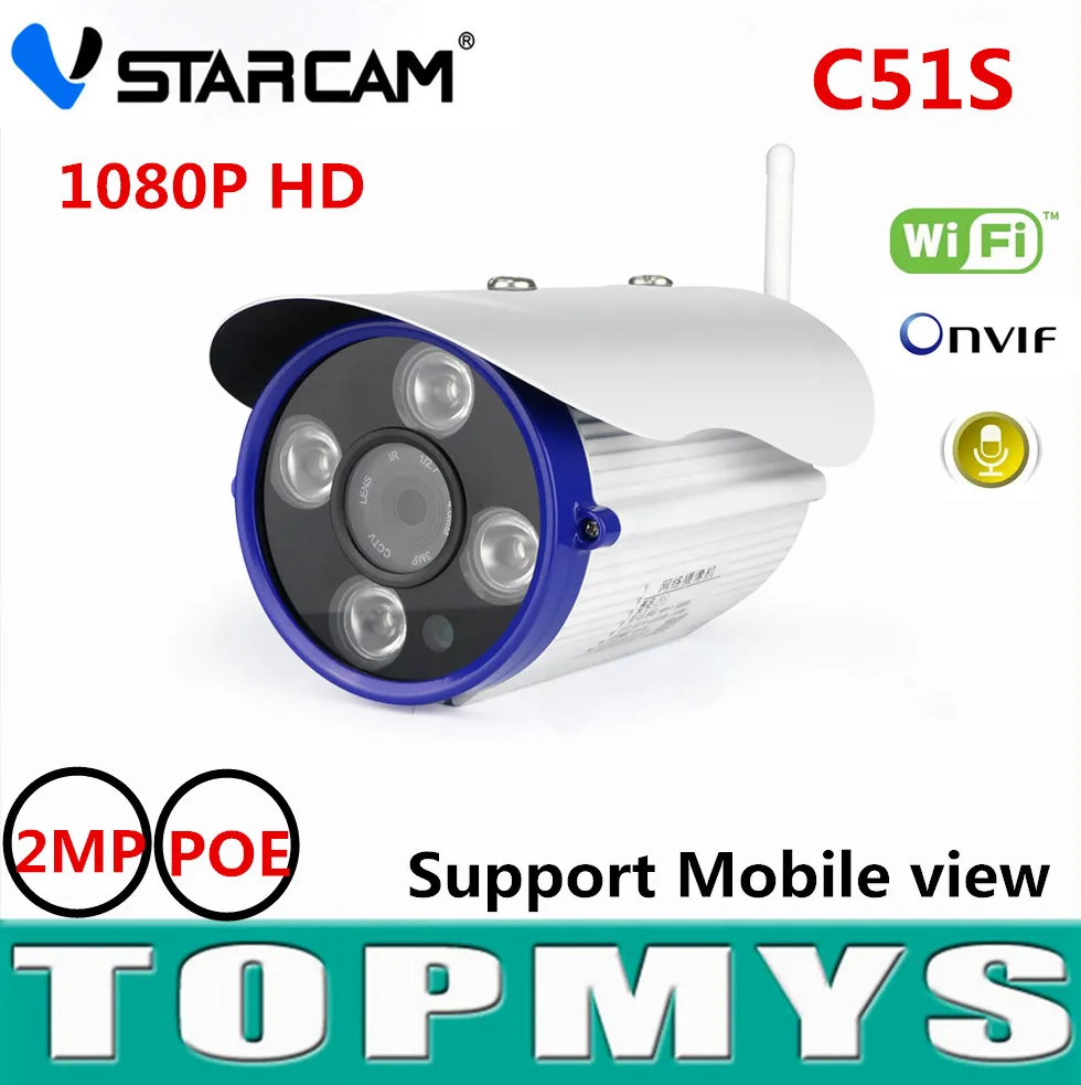 Vstarcam 1080P HD IP camera 2MP network camera C51S Wireless wifi CCTV ip camera IR20m night visionsupport iso android view