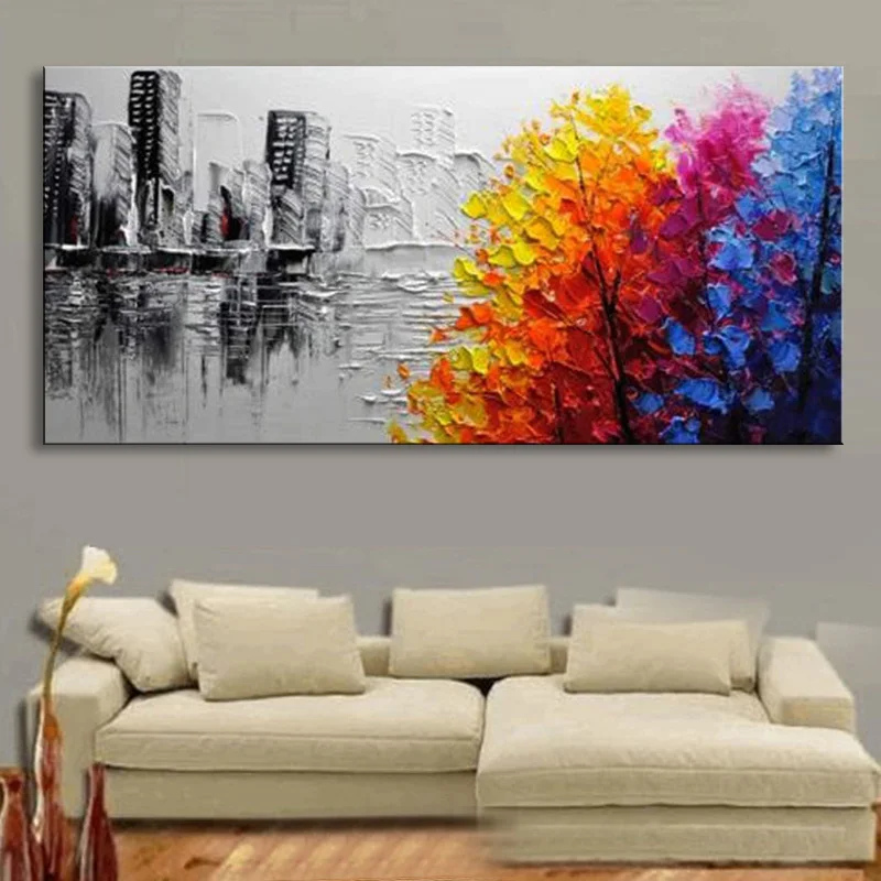 handmade oil painting on canvas modern 100%  Best Art Abstract oil painting original  directly from artis  COX1-001 (3)