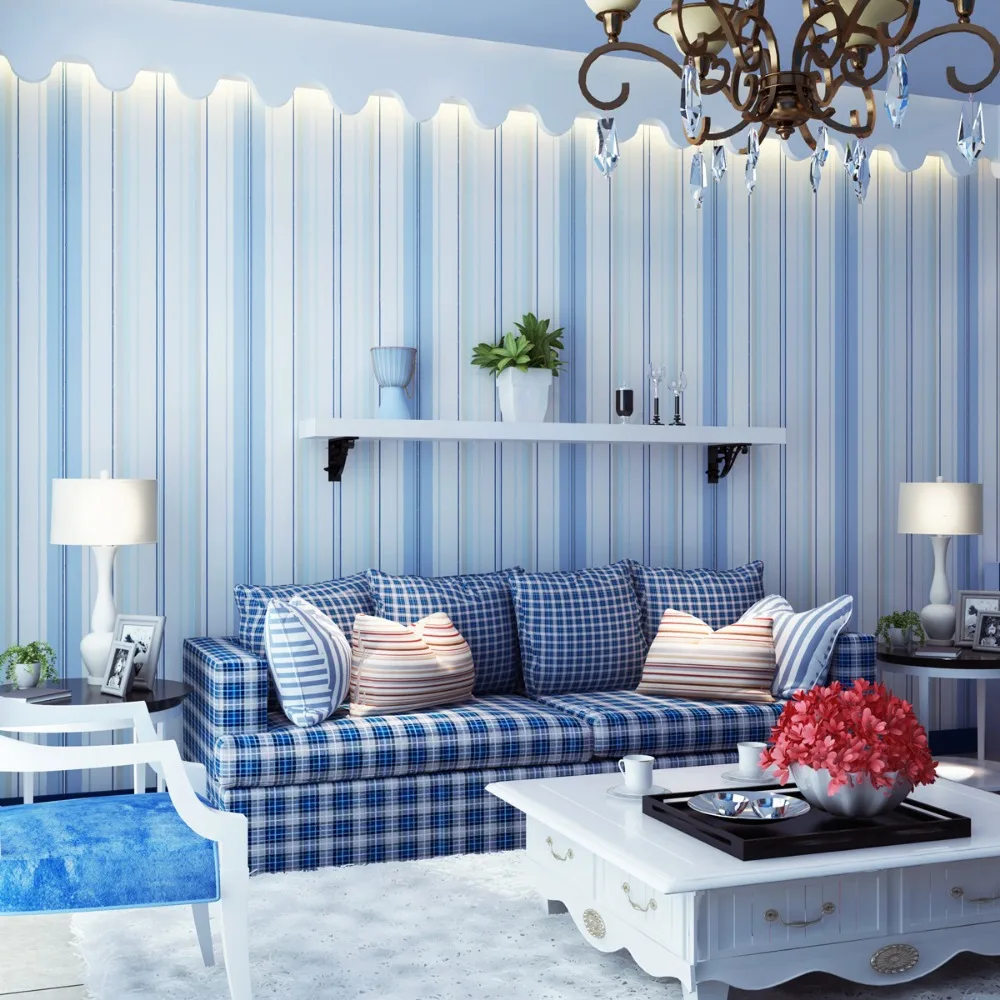 Striped Wallpaper Solid Kids Room Vertical Wall Paper Roll Striped Wallpaper Solid Kids Room Vertical Wall Paper Roll