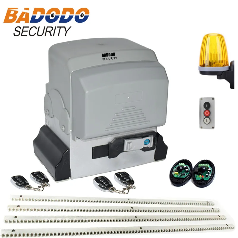 1000W 2500kg Automatic GSM Sliding Gate Opener motor kit 4m 5m steel