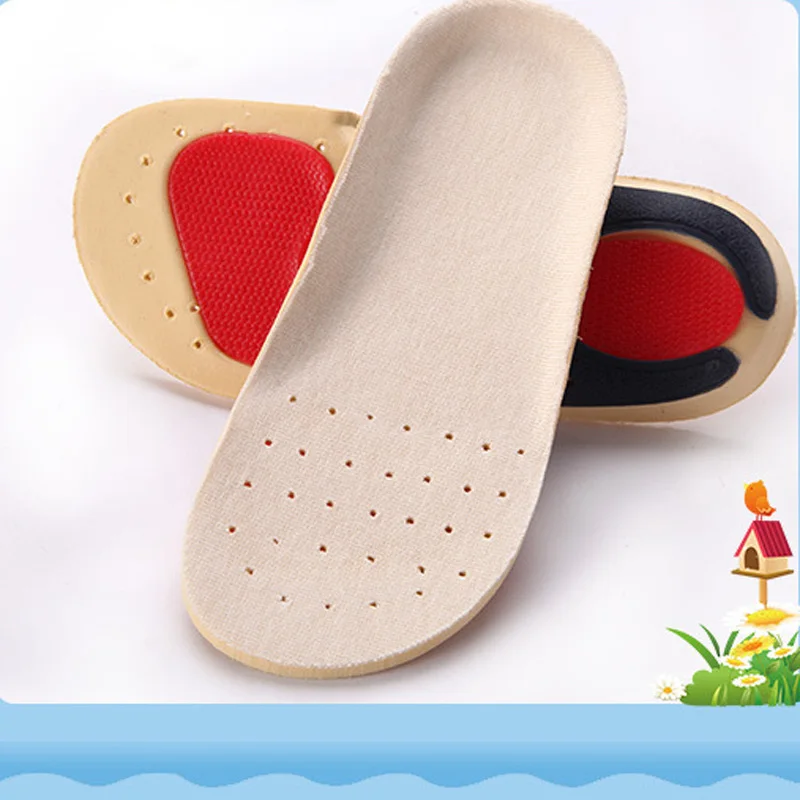 JUP 1 Pair Silicon Insoles Shock Absorption soft Comfortable Kids Boys Girl Children's foot pads Care Children  function Insoles