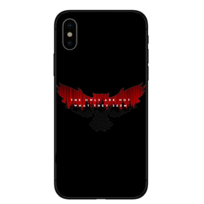 Силиконовый чехол для телефона для Iphone 6X8 7 5 Plus 10 XR XS Max Funda Coque Твин Пикс пожарная ходьба со мной Дейл Купер