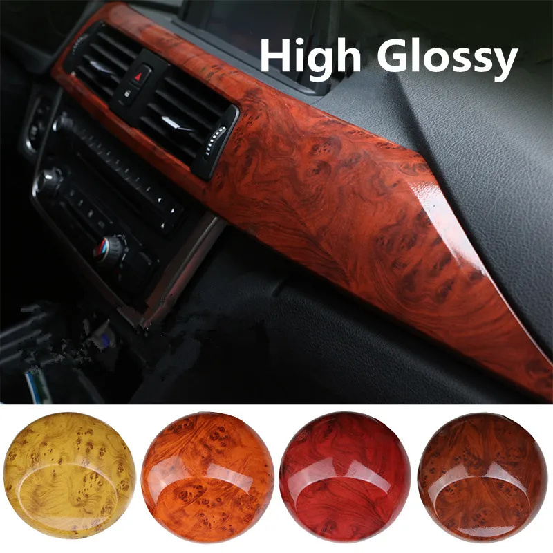 48 X65ft High Glossy Birds Eye Car Interior Wood Textured