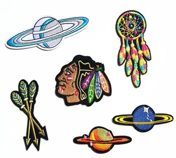 

Star iron on patches Indianness Badge embroidered clothing accessories