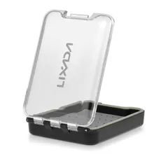 Коробка для ловли нахлыстом, прозрачная коробка для ловли нахлыстом, портативная карманная коробка для рыболовные наживки с ремешком для шеи De Pesca