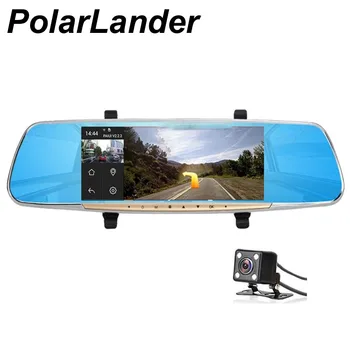 

7 inch Dual Lens Car DVR Rearview Mirror Camera Android 4.4 Quad-core Full HD 1080P GPS Navigation video recorder