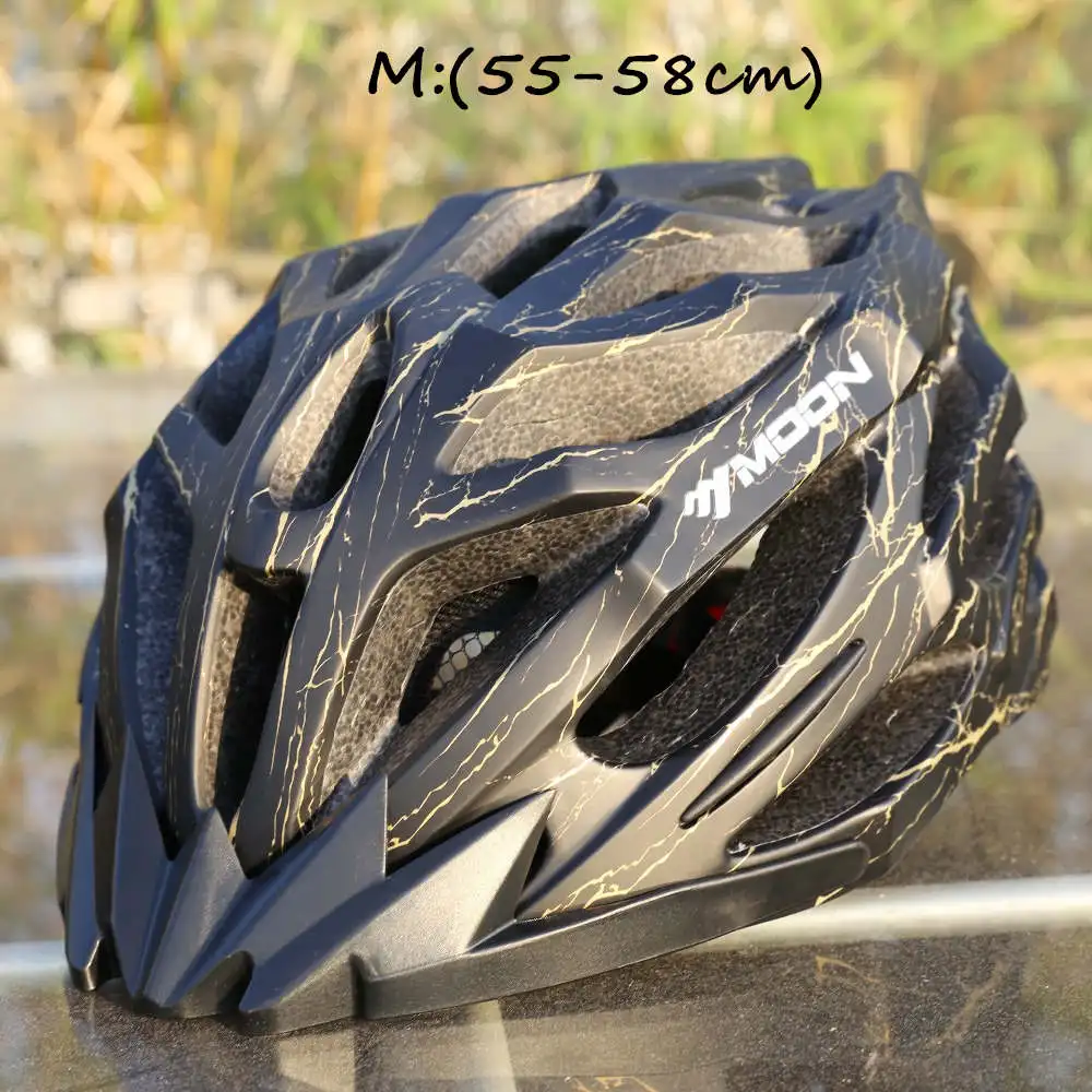 MOON трансформаторы Велоспорт Шлем высшего класса Спортивная Безопасность Велоспорт дорожный горный шлем сверхлегкий многоцветный защитный шлем - Цвет: YELLOW-M