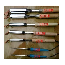 Внешне нагревают паяльник для подключения к деревянной ручкой медный угловой патрубок высокой мощности комплектующие для электрического утюга 35/50/75/100/150/200/300 W