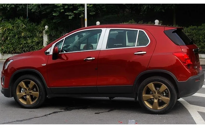 Lsrtw2017 304 нержавеющая сталь окна автомобиля планки для chevrolet Tracker chevrolet trax модель Holden trax 2013