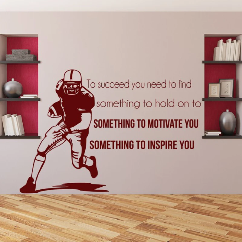 Inspiring Quotes Vinyl Wall Stickers Bedroom Removable To Succeed