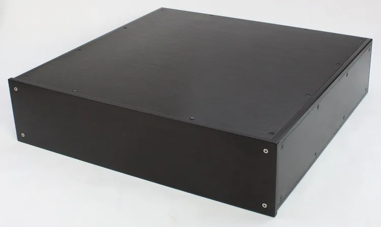 WA89 черный полностью алюминиевый усилитель шасси/предусилитель/ламповый усилитель чехол/amp Корпус/Чехол/DIY коробка(453*110*436 мм