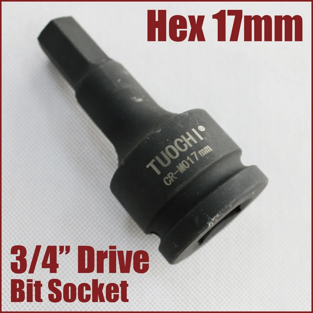 

3/4" Driver Hex impact allen socket bit 17mm (PS34H17)