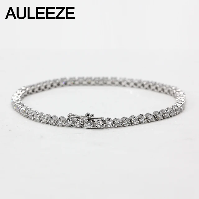 2 5cttw Moissanite Diamond Bracelet Solid 18k White Gold Lab Grown 2 5cttw Moissanite Diamond Bracelet Solid 18k White Gold Lab Grown Wedding Anniversary