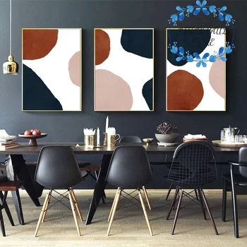 

Modern Scandinavian Abstract Geometric Nordic Art Canvas Poster Wall Picture for Room No Frame