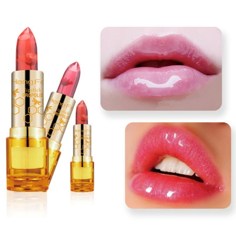 Magic Color Jelly Lipstick Flower Moisturizing Bee Honey Lip Balm ...