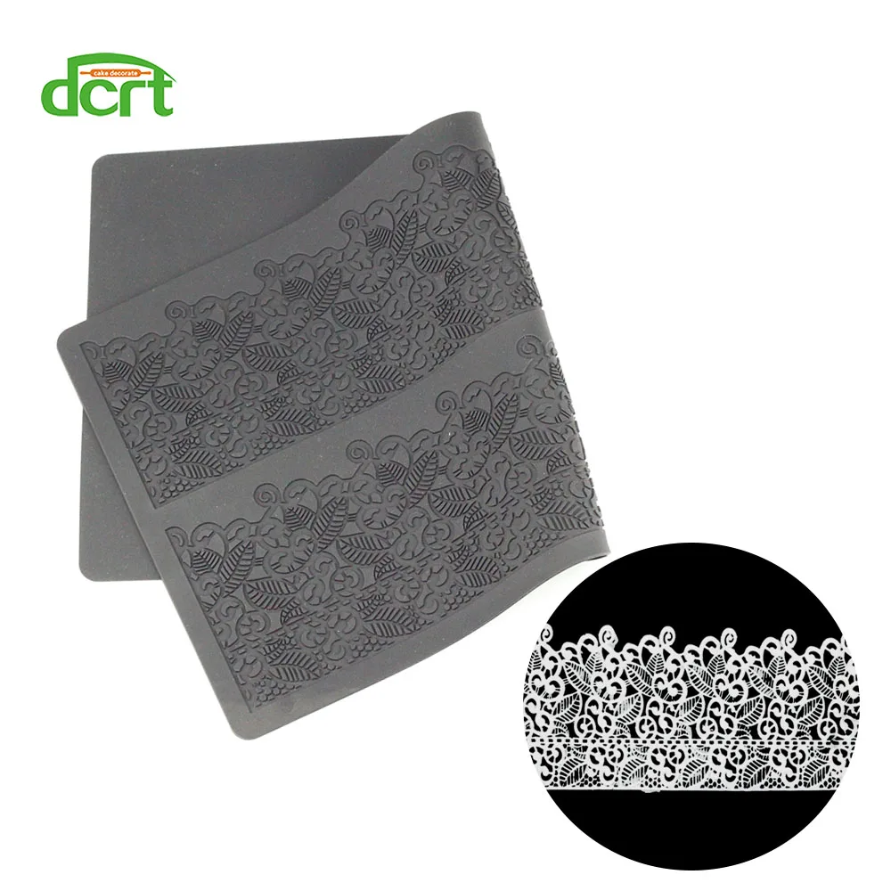 

Silicone Baking Mat Cake Lace Mold Flower Pattern Fondant Molds sugar Lace Mat Cake Decorating Tools