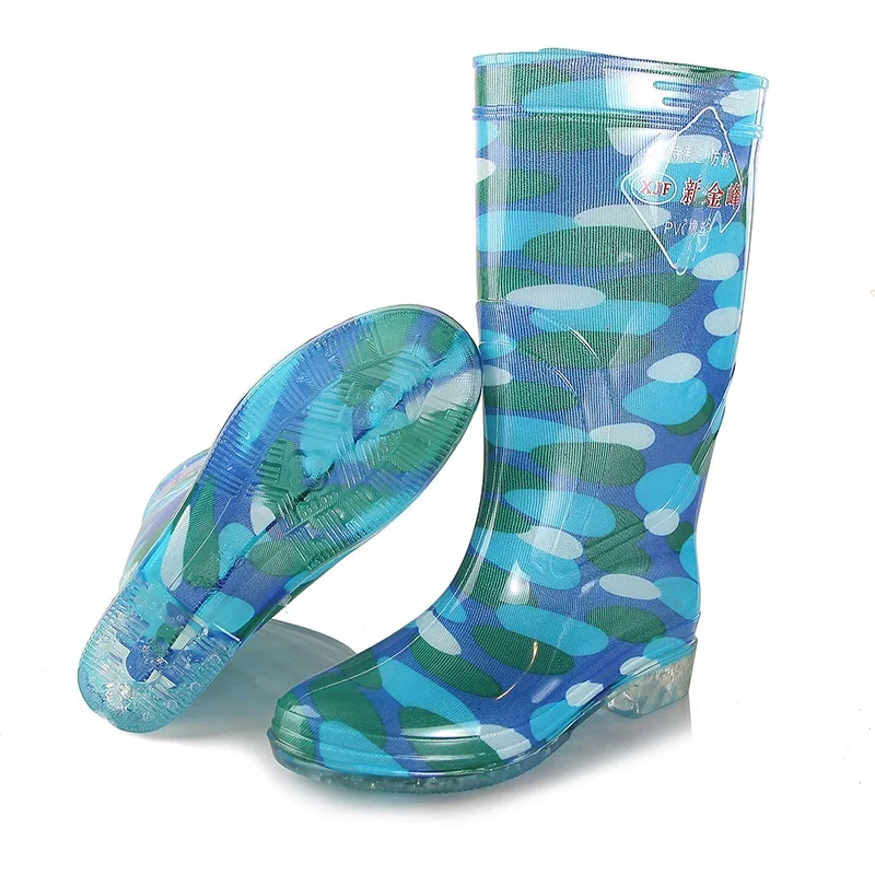 

Knee-High Rain boots, women boots, the new 2016 transparent waterproof boots, antiskid rubber boots