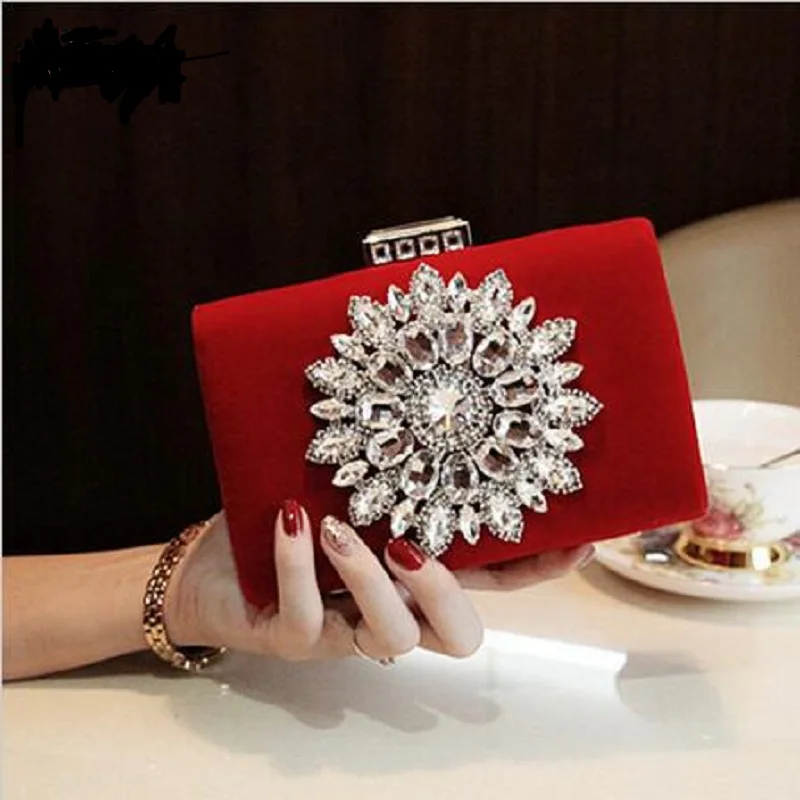 2018 Diamond Stud Banquet Women Red Wedding Bags Bag Claws Beg 2018 Diamond Stud Banquet Women Red Wedding Bags Bag Claws Beg Indian Handbag In Top Handle From Luggage On Aliexpress Alibaba Group