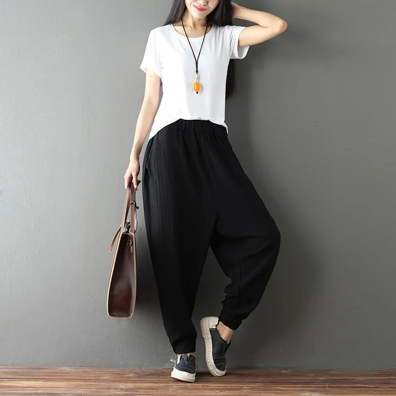 Women Yoga Pant Spring Autumn Cotton Linen Wide Leg Female Trouser Sweatpants Running Jogger Casual Fitness gym Pants Sportswear Women Yoga Pant Spring Autumn Cotton Linen Wide Leg Female Trouser Sweatpants Running Jogger Casual Fitness gym Pants Sportswear