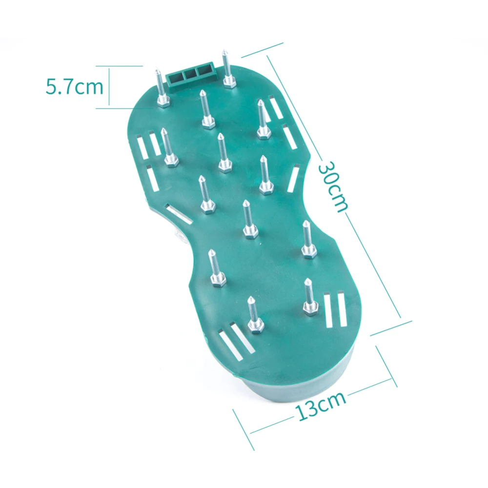 1 Pair Lawn Aerator Shoes Sandals Grass Spikes Nail Cultivator Yard Garden Tool Lawn Spikes Garden Aeration Shoes Garden Tools