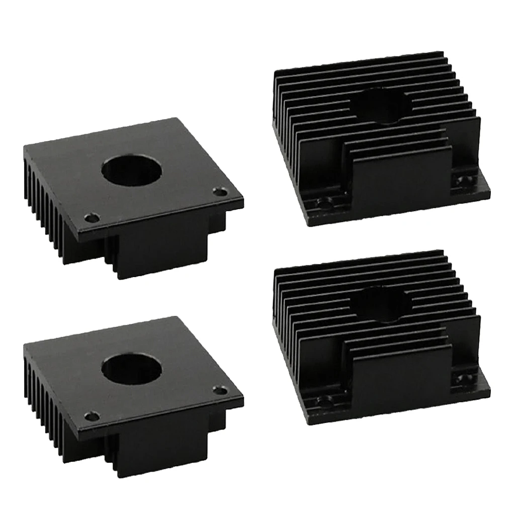 Magideal 2Pcs Extruder Heat Sink 40*40*11mm Black for 3D Printer MK7 MK8