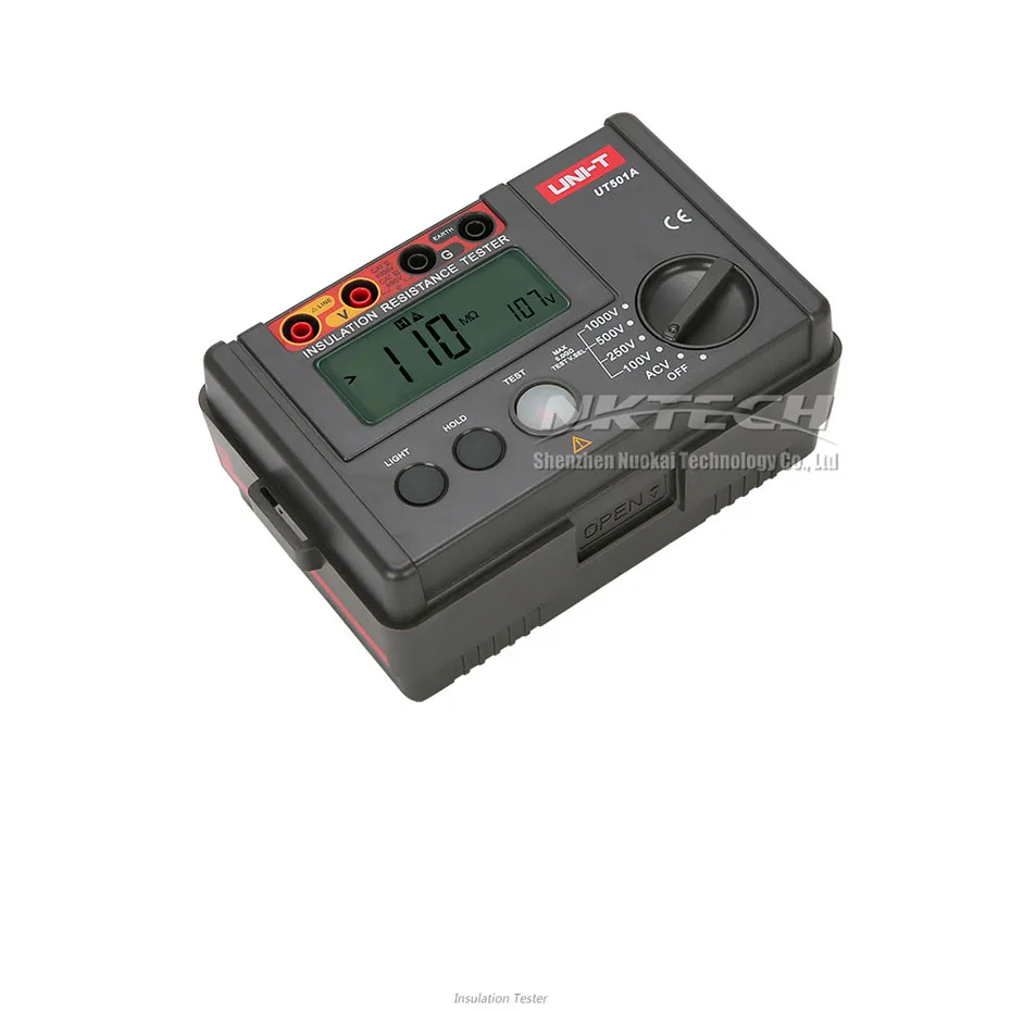 UNI T UT501A 1000 В Мегаомметр тестер сопротивления заземления изоляции 5gohm Megohmmeter
