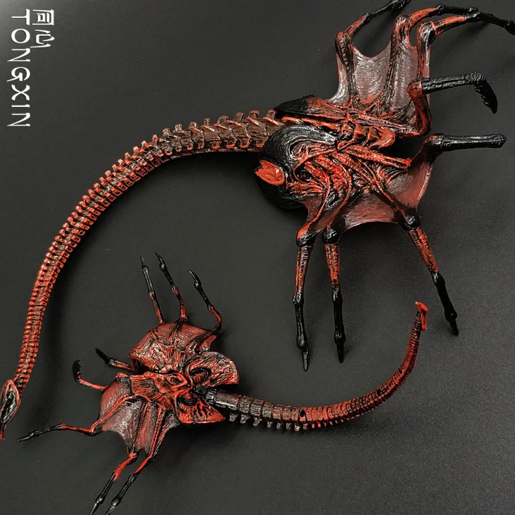 Alien VS Predator Alien Uovo Regina Facehugger Verme Movie Ornament Mano Modello Action Figure
