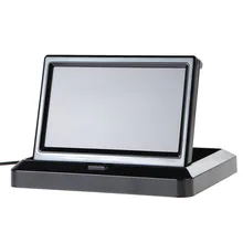ANSHILONG 5″ Foldable Color LCD Monitor Car Reverse Rearview Monitor for Car Rear view Camera