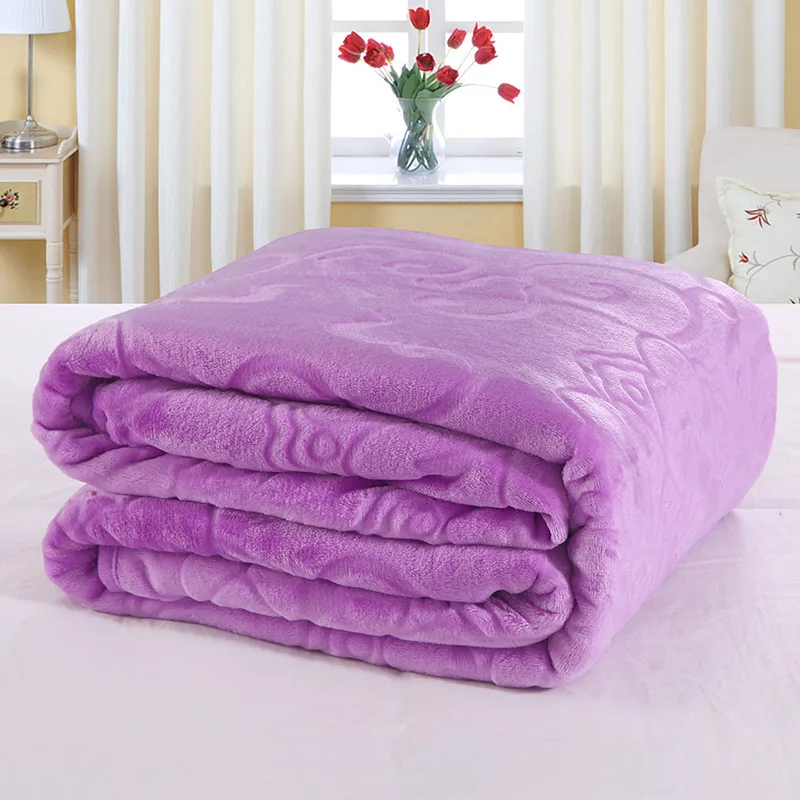 Coral fleece blanket flannel blanket bed sheets single double FL velvet ...