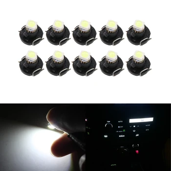 

T3 T4.2 T4.7 10PCs White Led Light Replacement Bulbs For Car Dashboard Warning Indicator Climate Control Bulbs Car-Styling