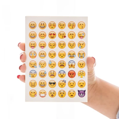 1 шт блокнот для заметок дневник наклеек блокнот китайские бумажные, с пандой блокнот сменная Канцелярия подарок журнал путешественника - Цвет: emoji