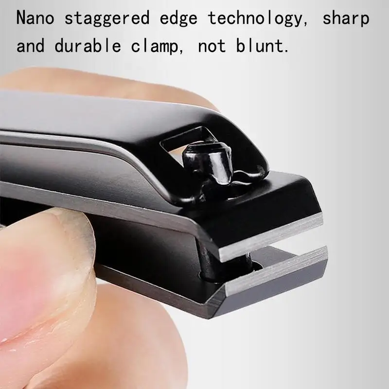 

1pcs Black Nail Clipper Professional Manicure Trimmer High Quality Toe Nail Clippers Knife Slope & Flat Nail Beauty Tools