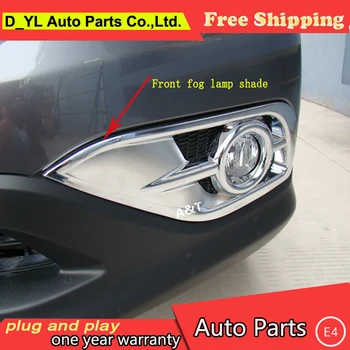 

D_YL car styling for Honda CRV front fog lamps decorative chrome frame for 2012-2014 CRV front fog lamp ABS decoration 2 pcs