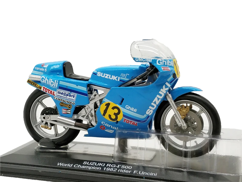 1:22 ITALERI чемпион мира 1982 Suzuki #13 литья под давлением гоночный мотоцикл