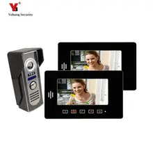 Yobang Security 7″ video intercom camera Color Monitors Video Doorbell intercom Night Vision Apartment Door bell Phone System