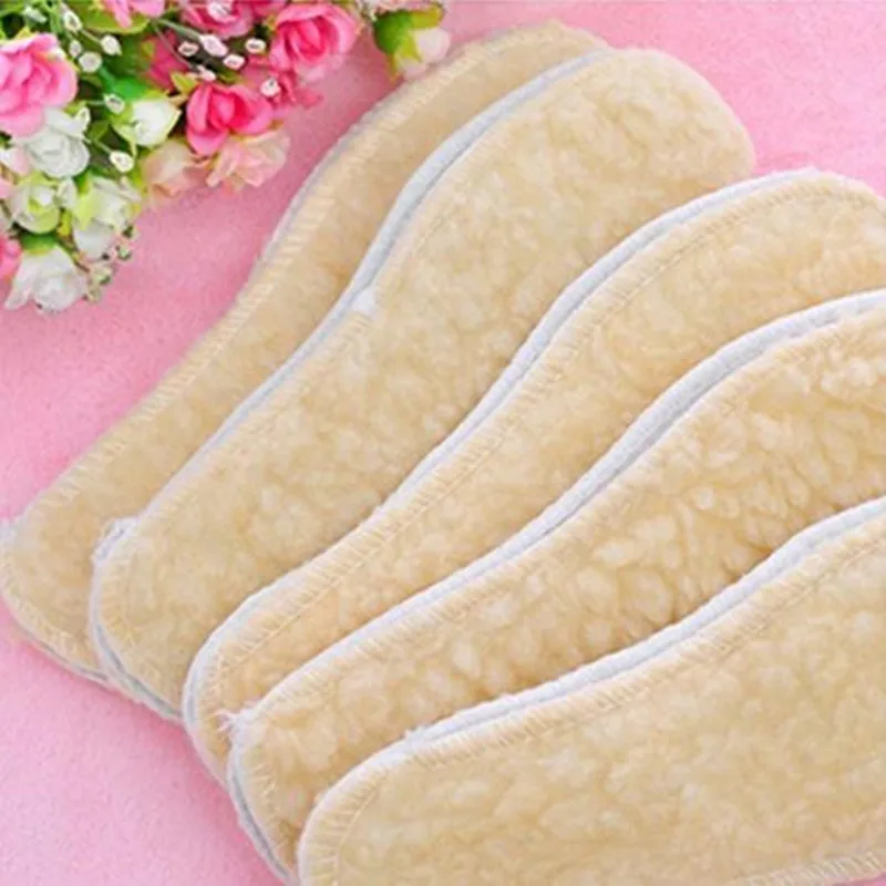 

SANWOOD Soft Warm Shoes Insoles Insert Foot Pads for Men Wemen Winter Wool Heated Insoles Thermal Thickened Keeping Shoes Warm