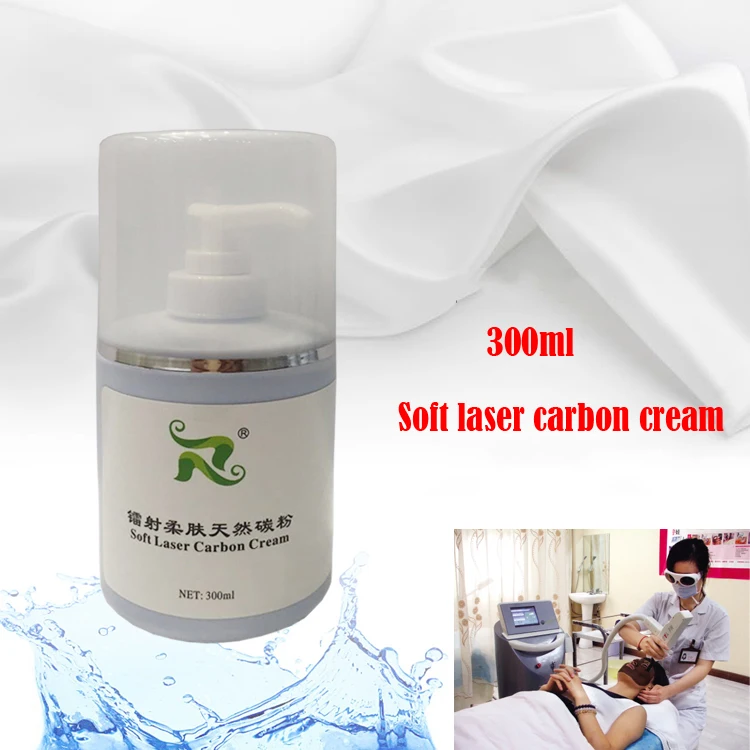 300ml Soft Laser Carbon Cream Gel Carbon Laser Nd Yag Laser Carbon Gel Cream skin rejuvenation Whitening shrink For Nd:YAG Laser