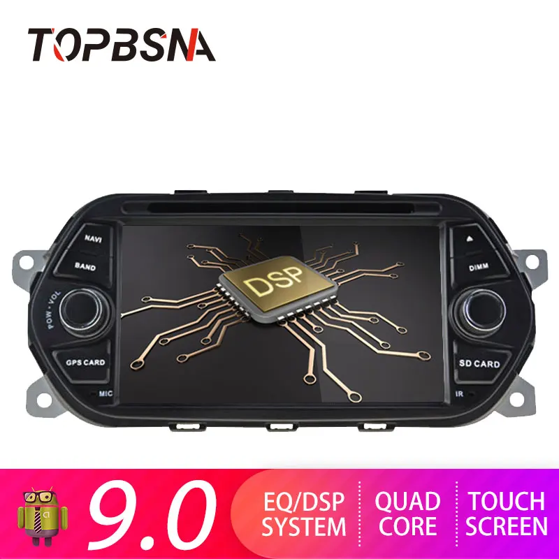 

TOPBSNA Android 9.0 Car Multimedia Player System 1 Din For Fiat Tipo Egea 2015 2016 2017 WIFI USB Headunit 2G+16G RDS Audio TMPS