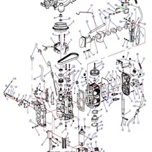 e запуск двигателя запчасти для Yamaha 4 тактный 9.9HP Hidea HDF9.9, 4 тактный 9.9HP
