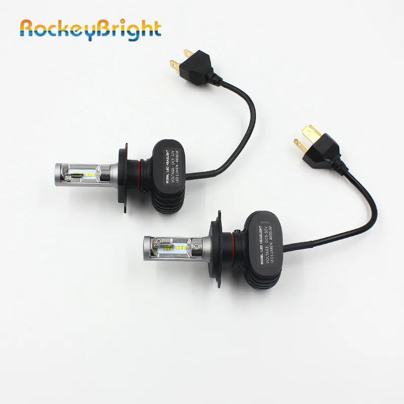 

Rockeybright Car Led H4 Headlights S1 N1 8000LM 6000K h4 9003 hb2 All In One CSP hi/lo Head Lamps Bulb Automobile Conversion Kit