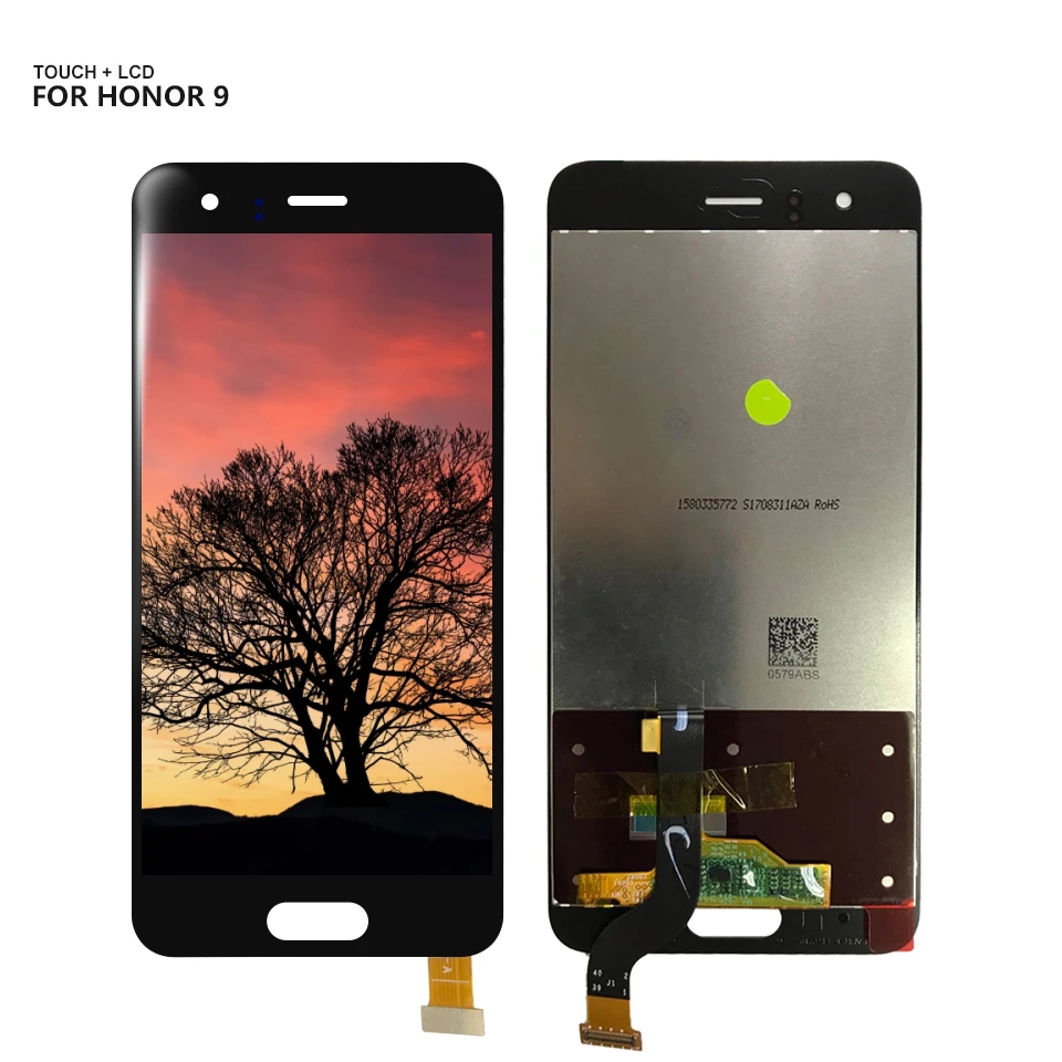 ЖК-дисплей 5 15 дюйма для Huawei Honor 9 сенсорный экран дигитайзер панель стекло датчик