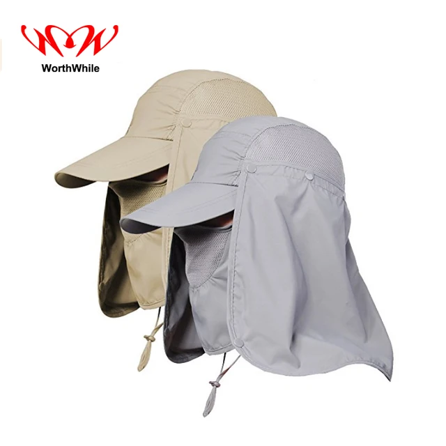 US $7.58 WorthWhile UV Protection Fishing Cap Face Neck Head Sunshade Cover Visor Falp Hat Outdoor Camping H